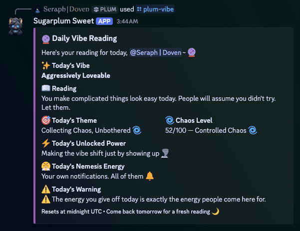 Sugarplum Bot screenshot 2